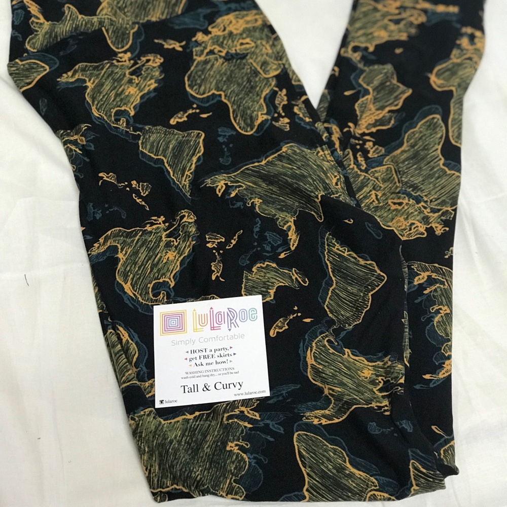 NWT LulaRoe Continents Leggings TC